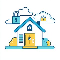 Fototapeta premium Cybersecurity solutions for regulatory compliance in the internet of things (iot) ecosystem