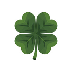 Large Detailed Three Leaf Clover Illustration