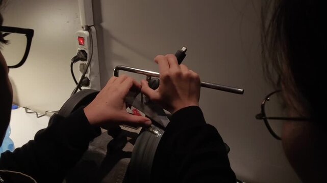 Crafting a violin bow: meticulous shaping and finishing of wooden components