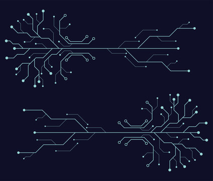 Digital circuit board pattern illustrating modern technology and interconnected networks