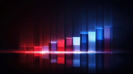 Fototapeta premium Elegant Abstract Graph Illustrating the Secret Strategies of Brand Differentiation