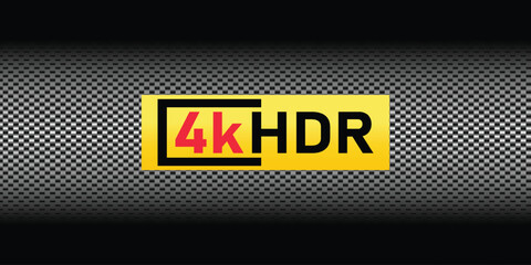 4K HDR Gold Label Badge On Metallic Grilled Texture Background For Premium Tech Imagery.