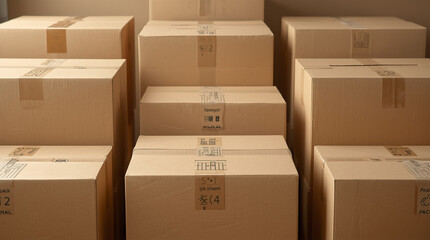 Recyclable Cardboard Packaging Sustainability Concept