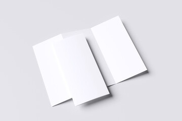 High Quality Minimalist Tri-fold Mockup Blank