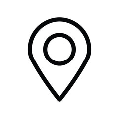 Black Map Pin Icon