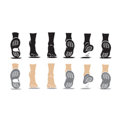  Foot Movement Sequence Illustrating Walking and Running Biomechanics