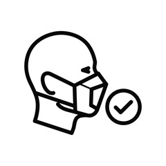 Person Wearing Face Mask Correctly