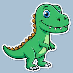 Obraz premium dinosaur stickers for kids printable vector clipart