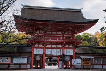 京都府下賀茂神社楼門
