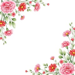 Fototapeta premium Celebrating women's day with beautiful floral wishes and empowerment