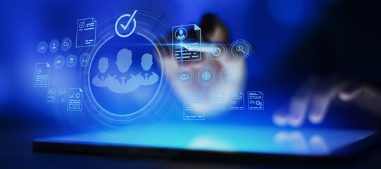 Employee Verification And Approval Workflow In Digital Human Resources Platform.