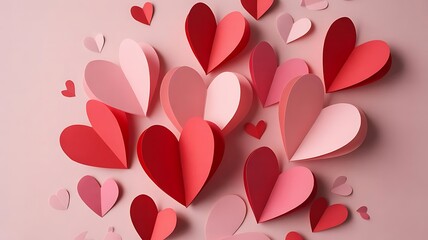 pink background with hearts