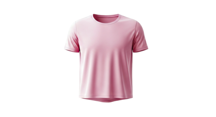 Pink Crew Neck Short Sleeve T-Shirt