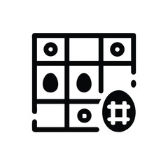 Generate a swiss inspired easter monday pictogram with functional clarity On white Background Vector illustration