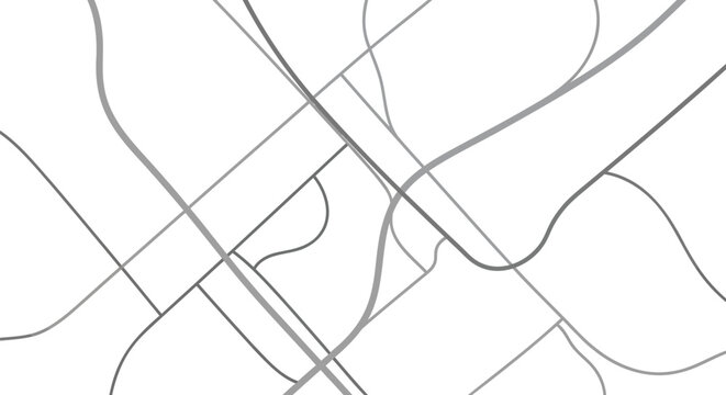 Abstract Transportation Network and Transit Map Vector