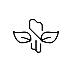 Produce a clean corporate brand design outline with clarity and consistency Vector illustration