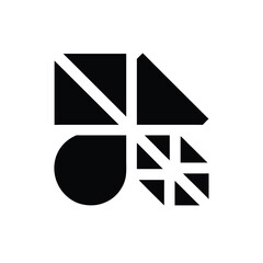 Design pictograms using only basic geometric shapes for minimal visual language On white Background Vector illustration