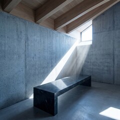 Minimalist Concrete Chapel Interior