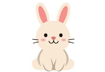 Fototapeta premium Cute Bunny Illustration for Easter Decor