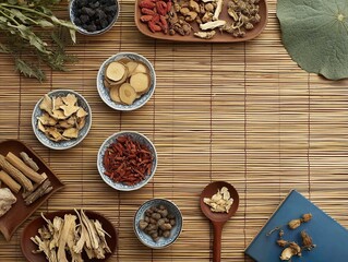 Overhead View Traditional Chinese Medicine