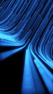 Upward-flowing lines, abstract background video footage, 4K.