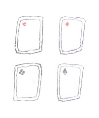 手描き風なトランプ一式