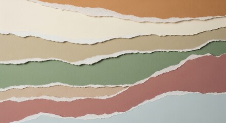Abstract Layered Torn Paper Background