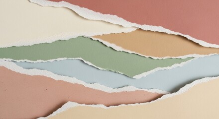 Minimalist Ripped Paper Edge Wallpaper