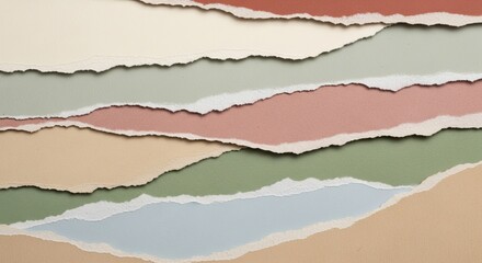 Textured Multi-Colored Paper Layers