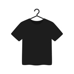 T-shirt icon hanging on a hanger.