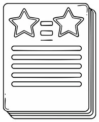 Sketchbook Open Pages with Stars and Lines Ideal for Artistic Expressions Creative Writing and Note Taking Activities