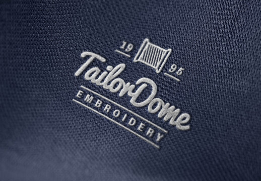 Embroidery Logo Mockup