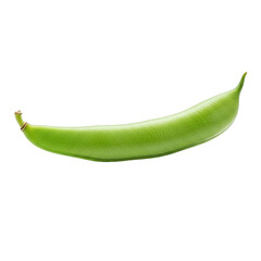 Fresh Lima Bean Isolated in Detailed Macro View on transparent background
