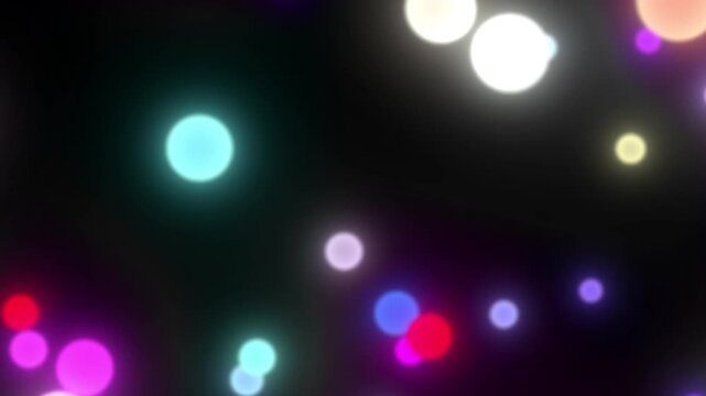 Colorful Orbs Flowing Right to Left 01/カラフルな玉が右から左に駆け抜けてくやつ01.