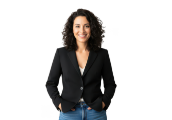 Confident businesswoman smiling