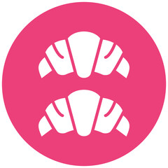 Obraz premium Croissant Icon