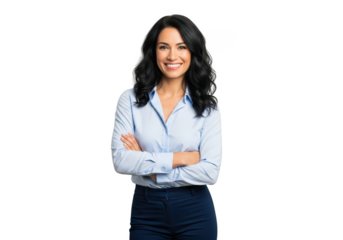 Confident businesswoman smiling