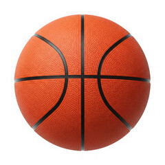 Obraz premium Single orange basketball with black lines