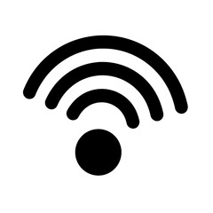 Wi-Fi signal line icon.