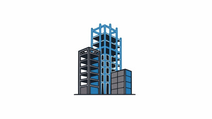 Modern High Rise Building Structure.