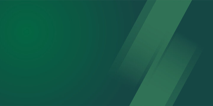 Gradient geometric shapes on green background. Dynamic shapes composition.