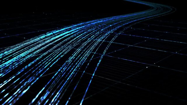 Flowing Data Streams in Abstract Grid