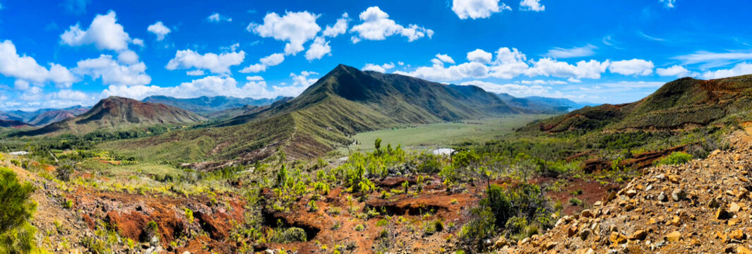 Panoramic Mountain Landscape in Mont-Dore, New Caledonia