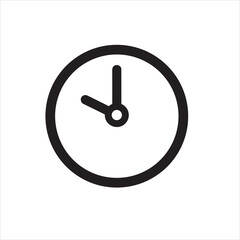 clock icon vector illustration