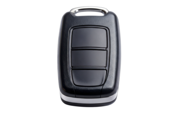 Car key fob on a plain setting, isolated transparent, generative ai