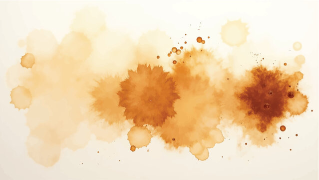 Coffee stains. Coffee stains isolated on a clean background. Coffee stains and drops.