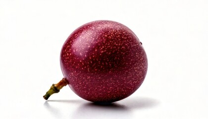 Fresh Red Plum Fruit on White Background.