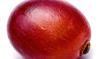 Fresh Red Pomegranate on White Background.