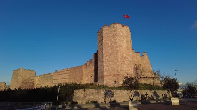 Historical Walls of Constantinople and ancient fortifications in Istanbul, Turkey