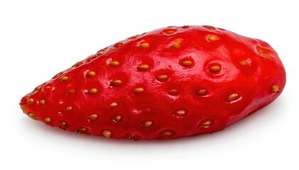 Fresh Ripe Strawberry Fruit on White Background.